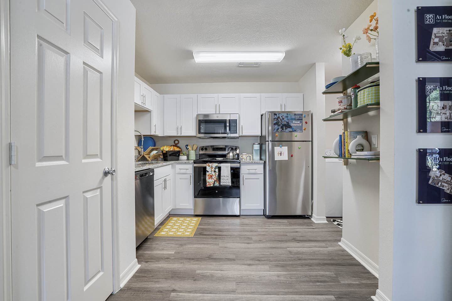 Whip up a quick snack or a gourmet meal in your fully-equipped kitchen. Stainless steel appliances and ample counter space make cooking a breeze.