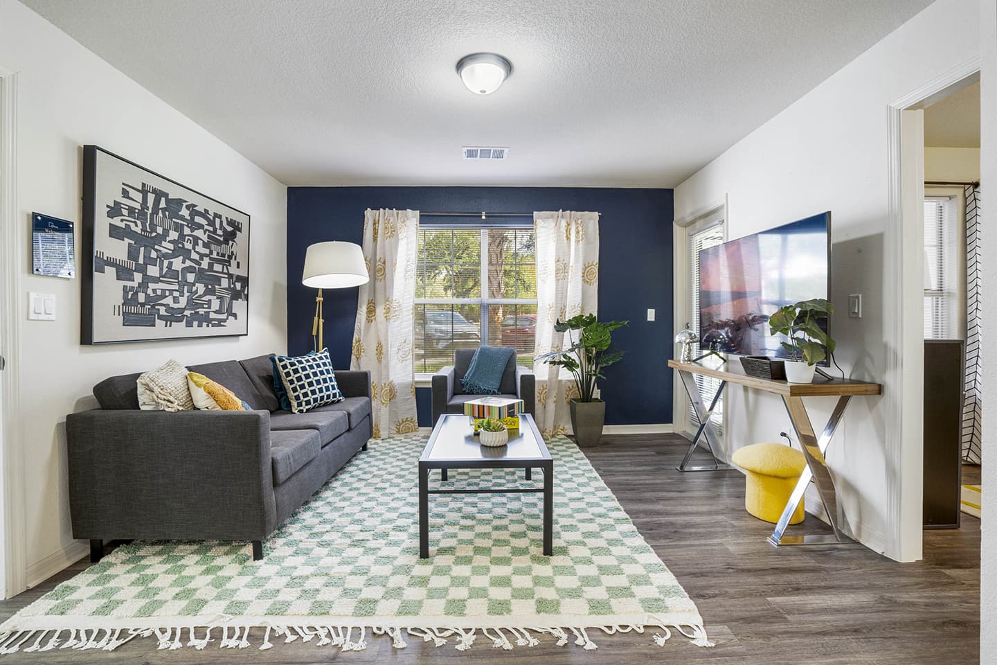 Kick back and relax in your spacious living room. Perfect for movie nights, study sessions, or just hanging out with friends.